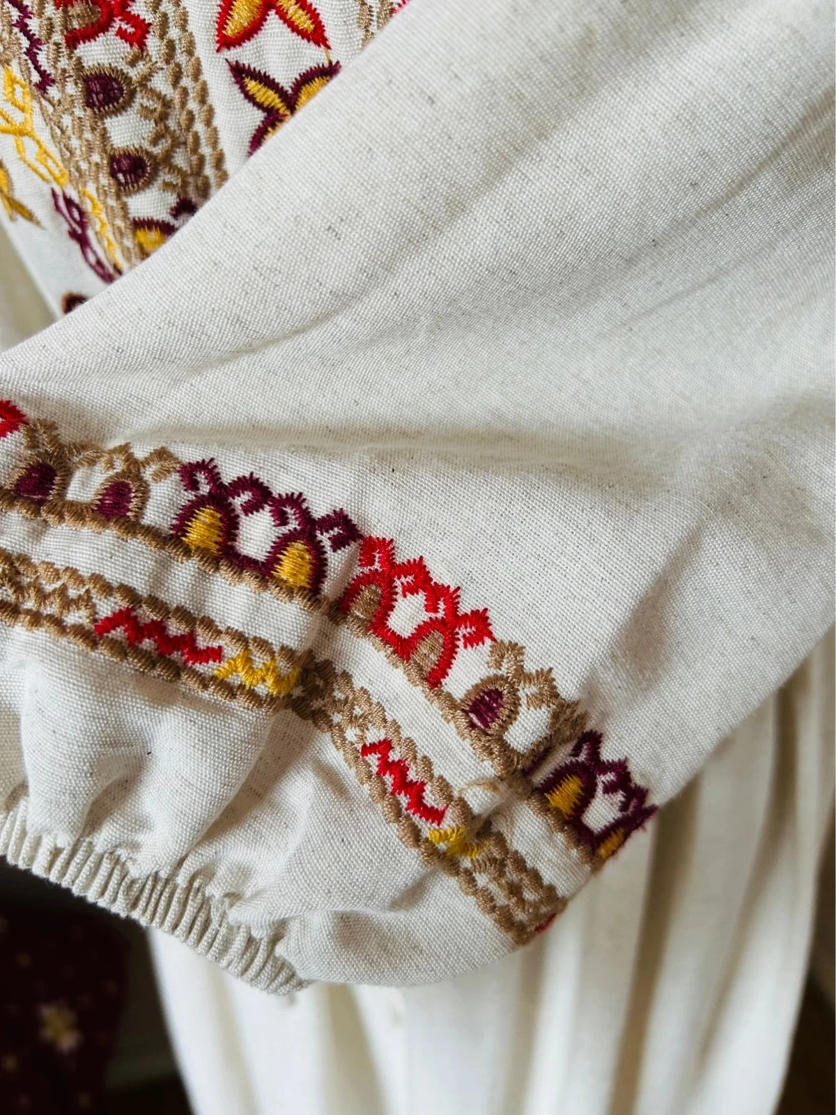 🧿🌿Vestido Bohème Folk Bordado de Istambul • Turkish Embroidered Maxi Dress S/36🌿🧿 – photo 14